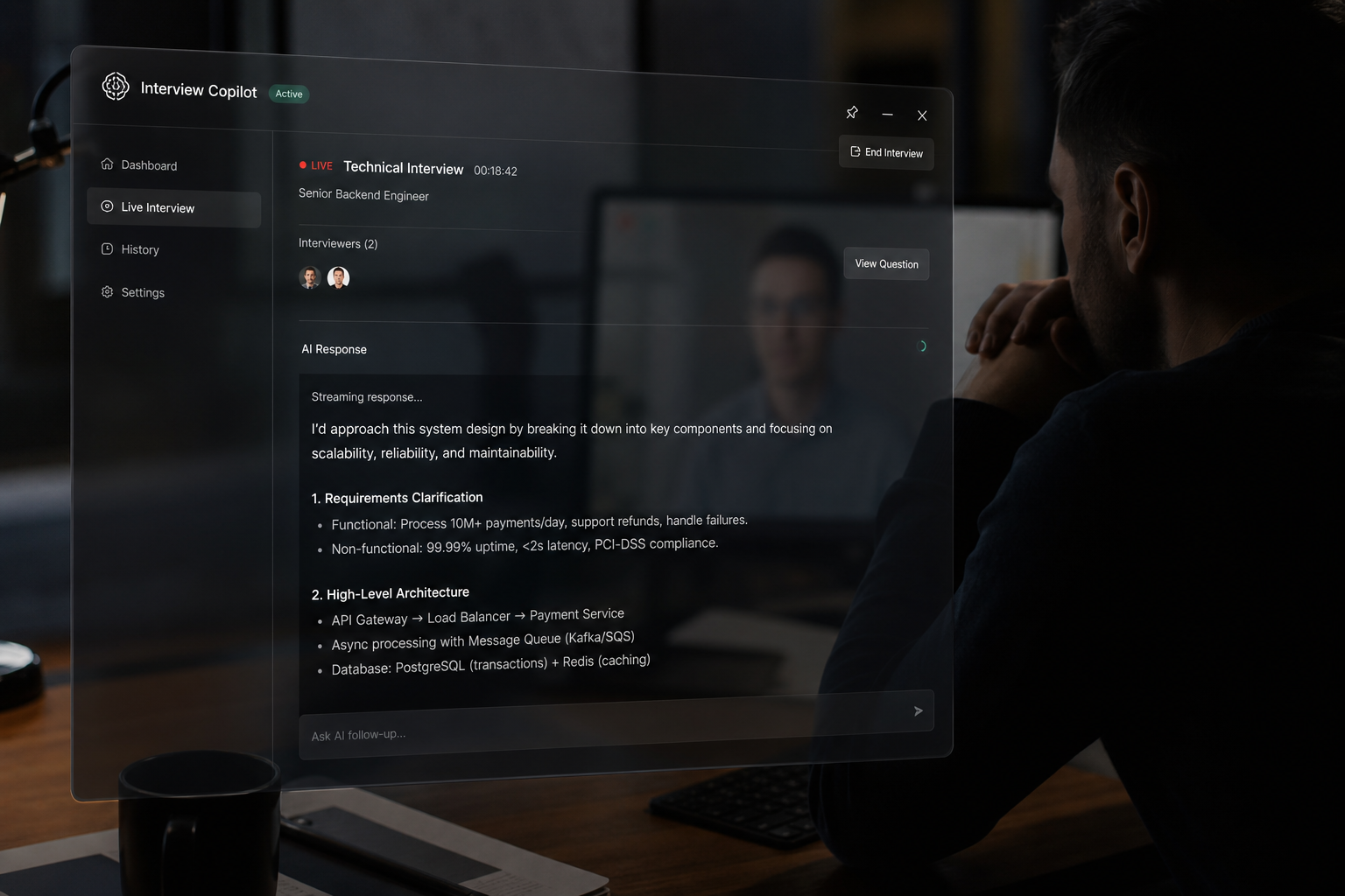 A structured answer streaming on the overlay